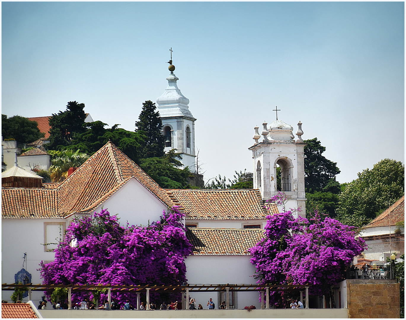 ... Santa Luzia Belvedere in Lissabon ...