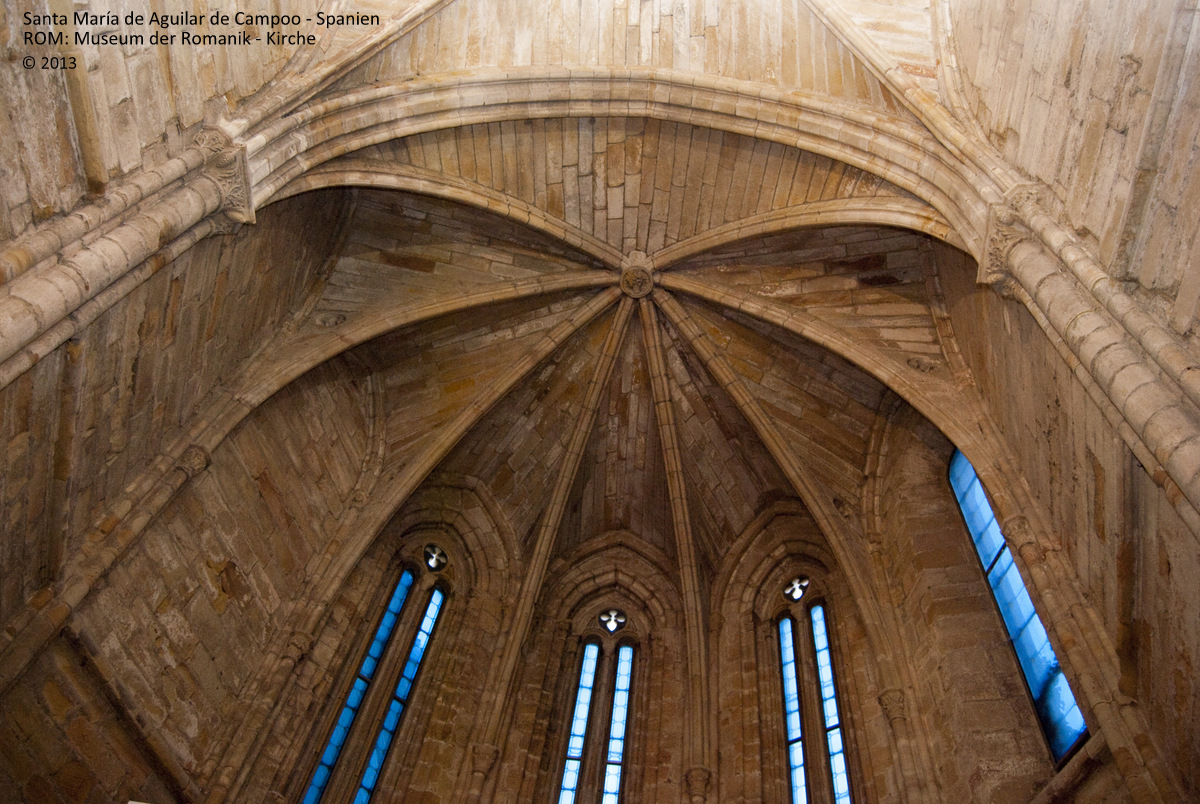 Santa María de Aguilar Kloster. Aguilar de Campoo. Spanien