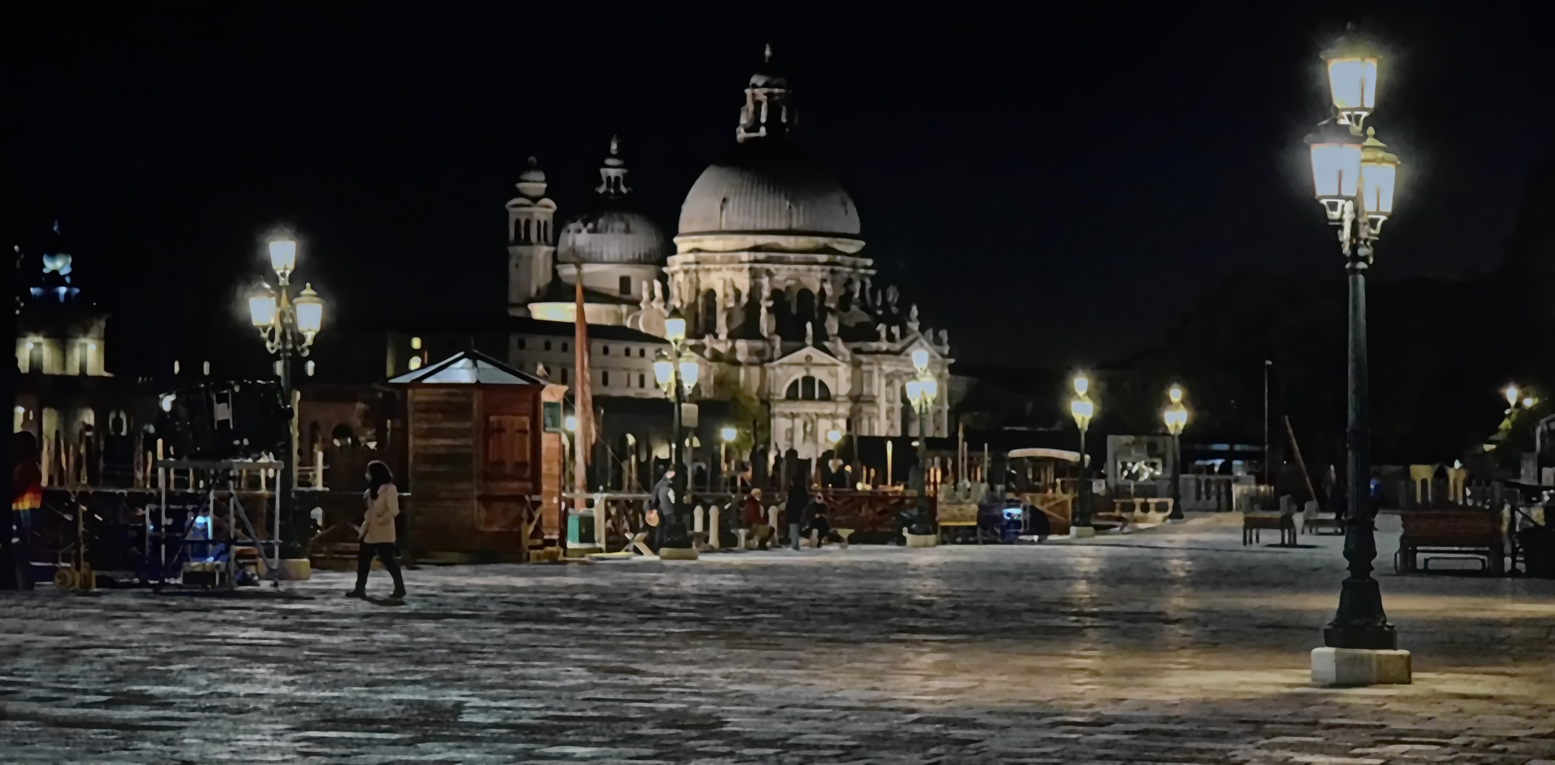 Santa Maria della Salute bei Nacht