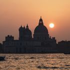 Santa Maria della Salute bei Sonnenuntergang