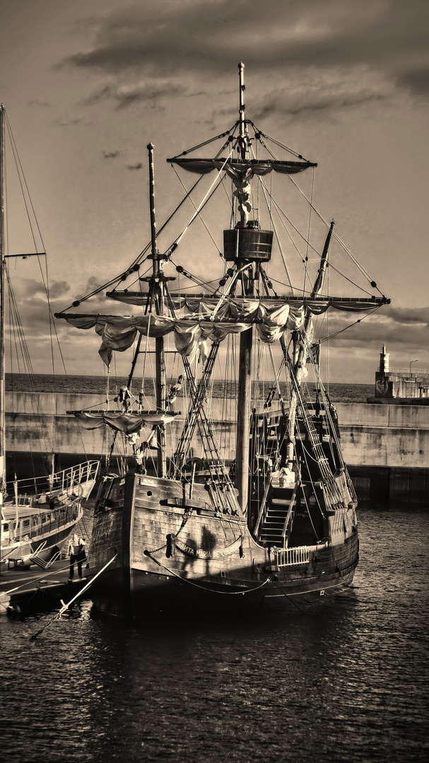 Santa-Maria in Hafen von Funchal 