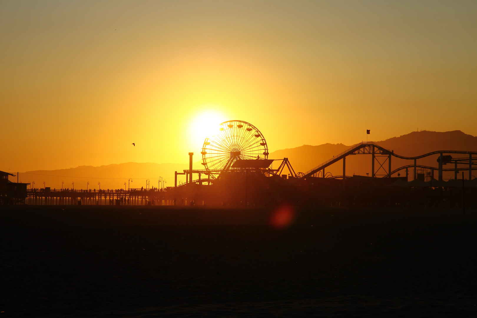 santa monica pier.