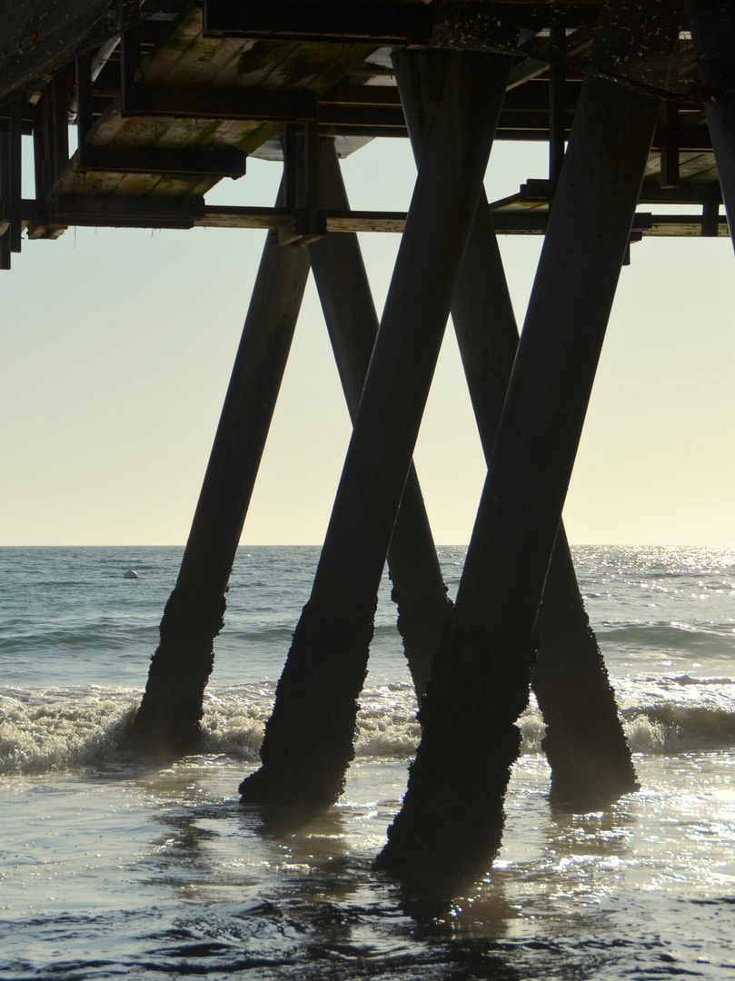 Santa Monica Pier von unten