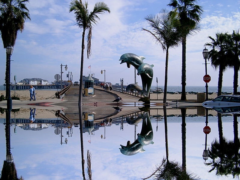 Santa Monica Spiegelung