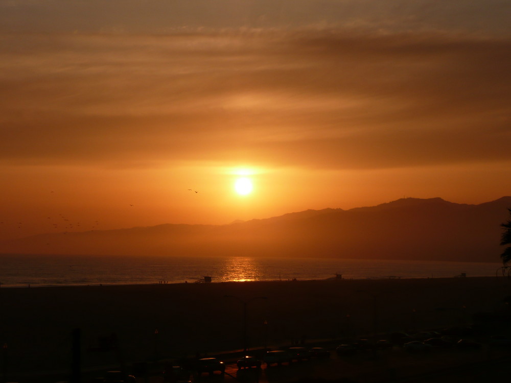 santa monica sunset