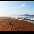 Santander Strand im Nebel