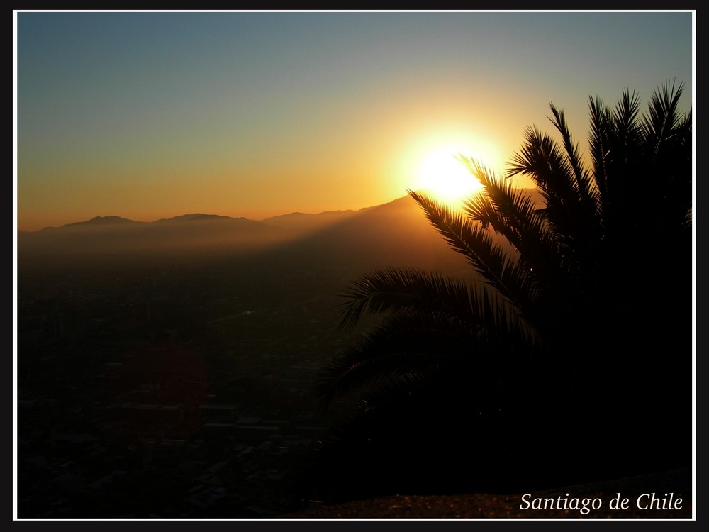 santiago and the sunset