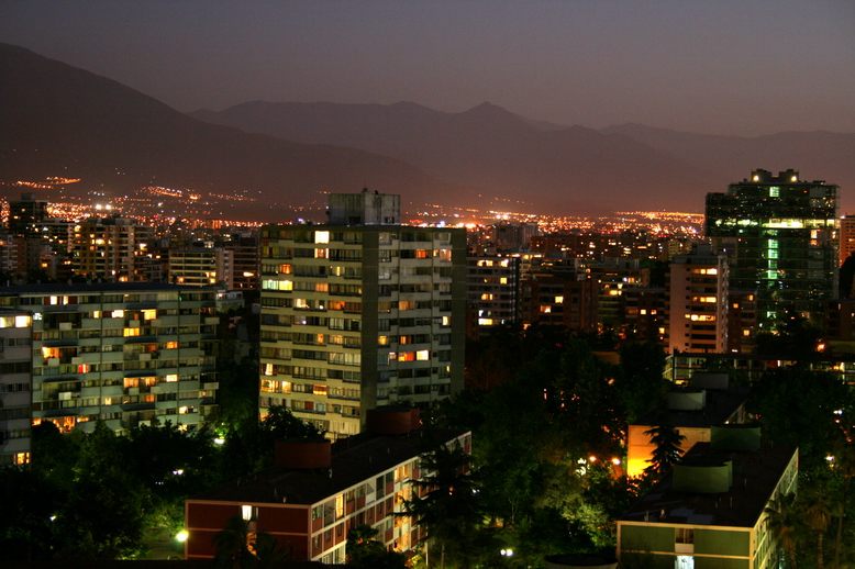 Santiago bei Nacht