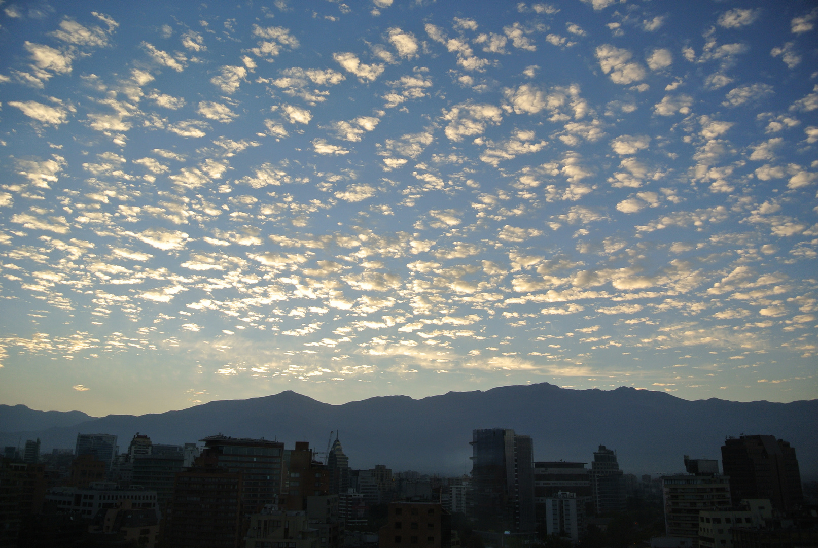 Santiago de Chile am frühen morgen