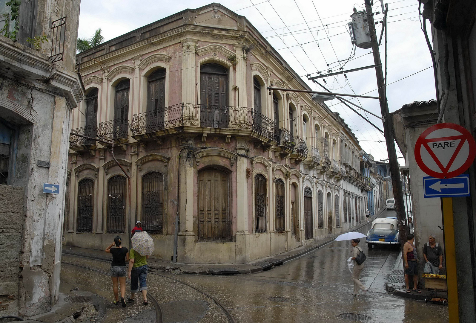 Santiago Straßenkreuzung