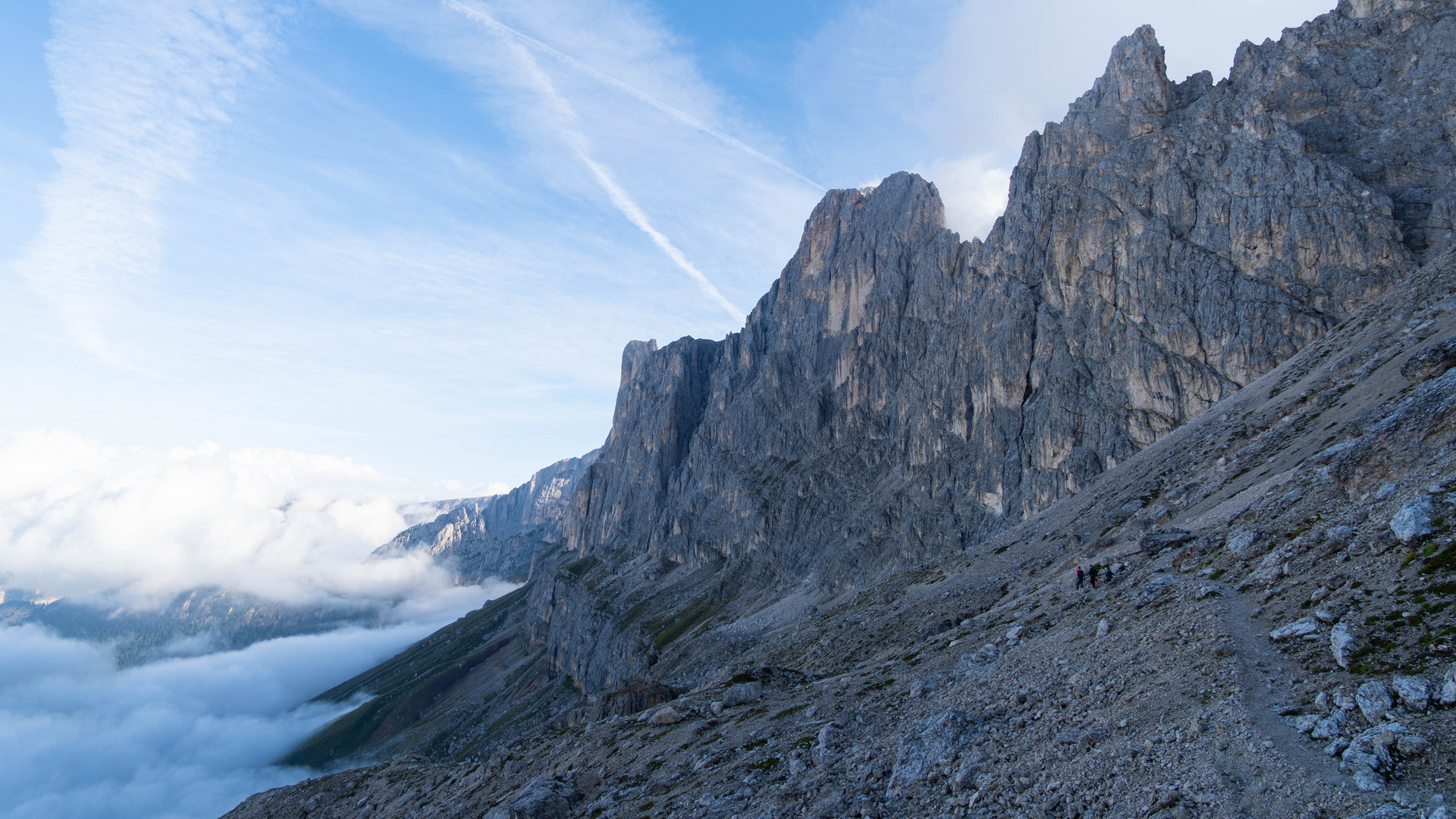 Santner-Klettersteig im Rosengarten