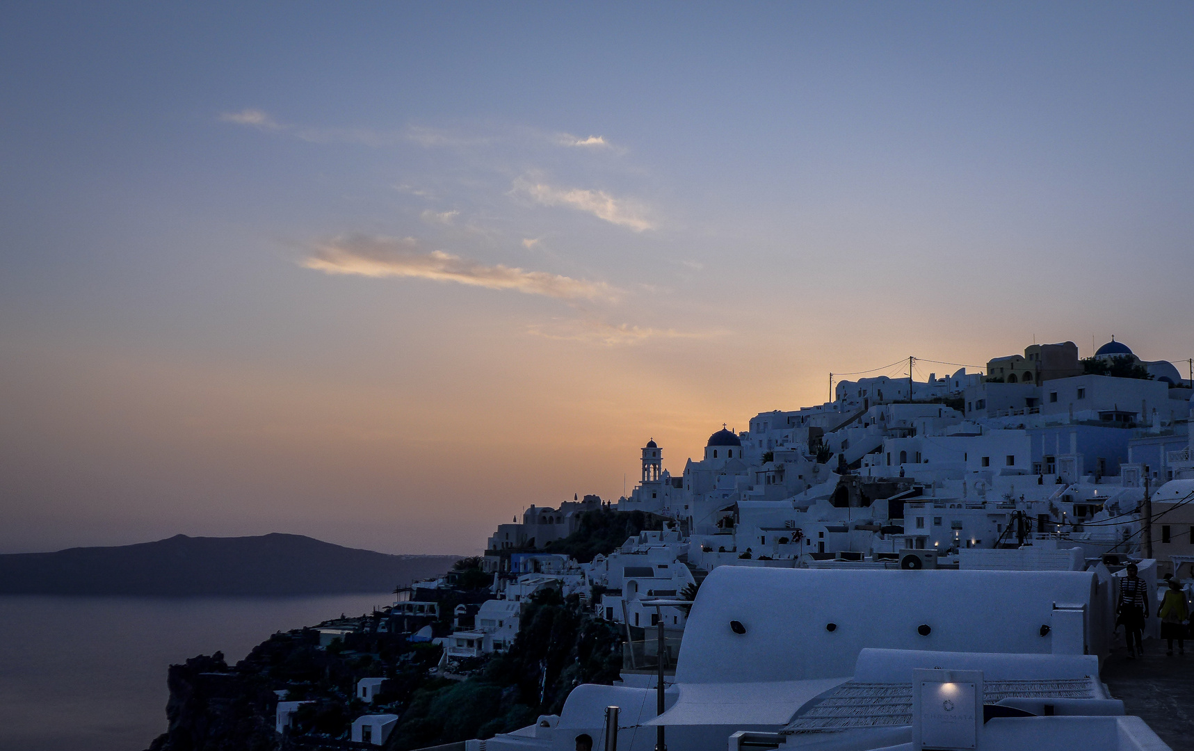 Santorin am Abend