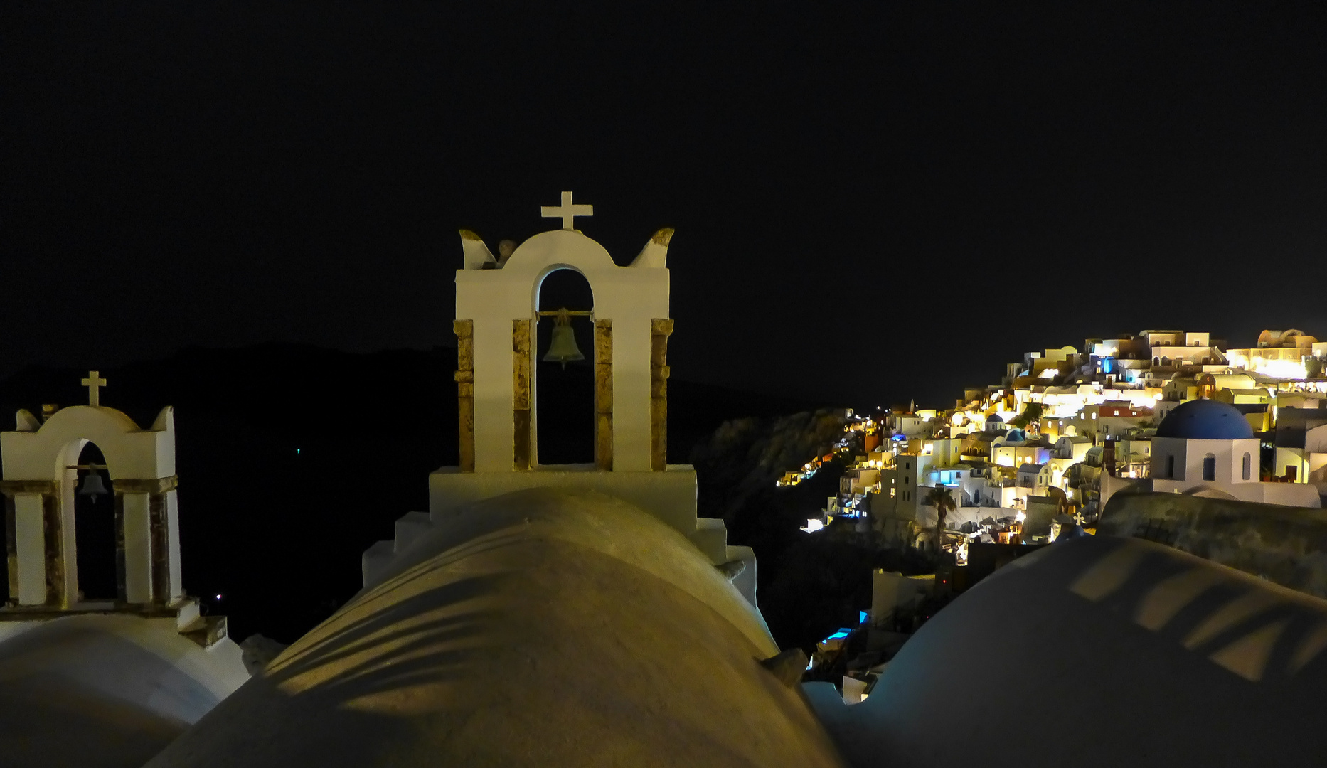 Santorin bei Nacht