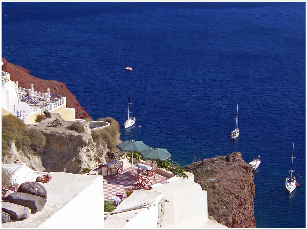 Santorin - mit Meerblick