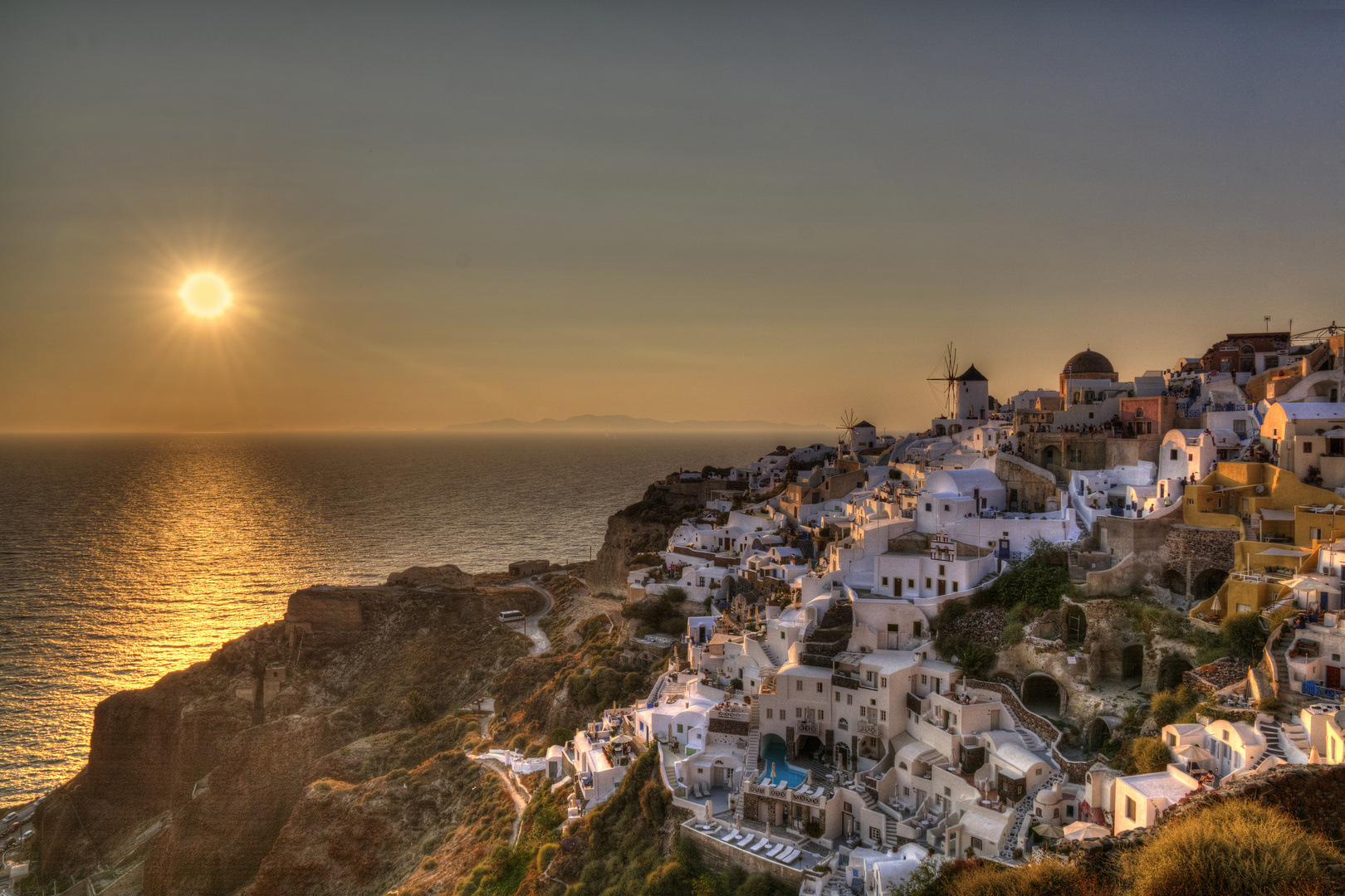 Santorin - Sonnenuntergang in Oia 07/2015