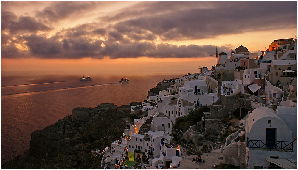 Santorini am Abend