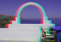 Santorini - Anaglyphen