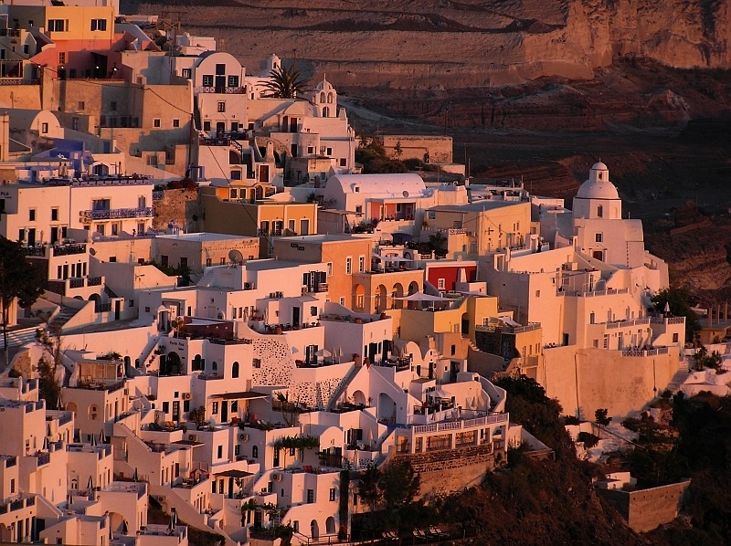 Santorini ao por do sol