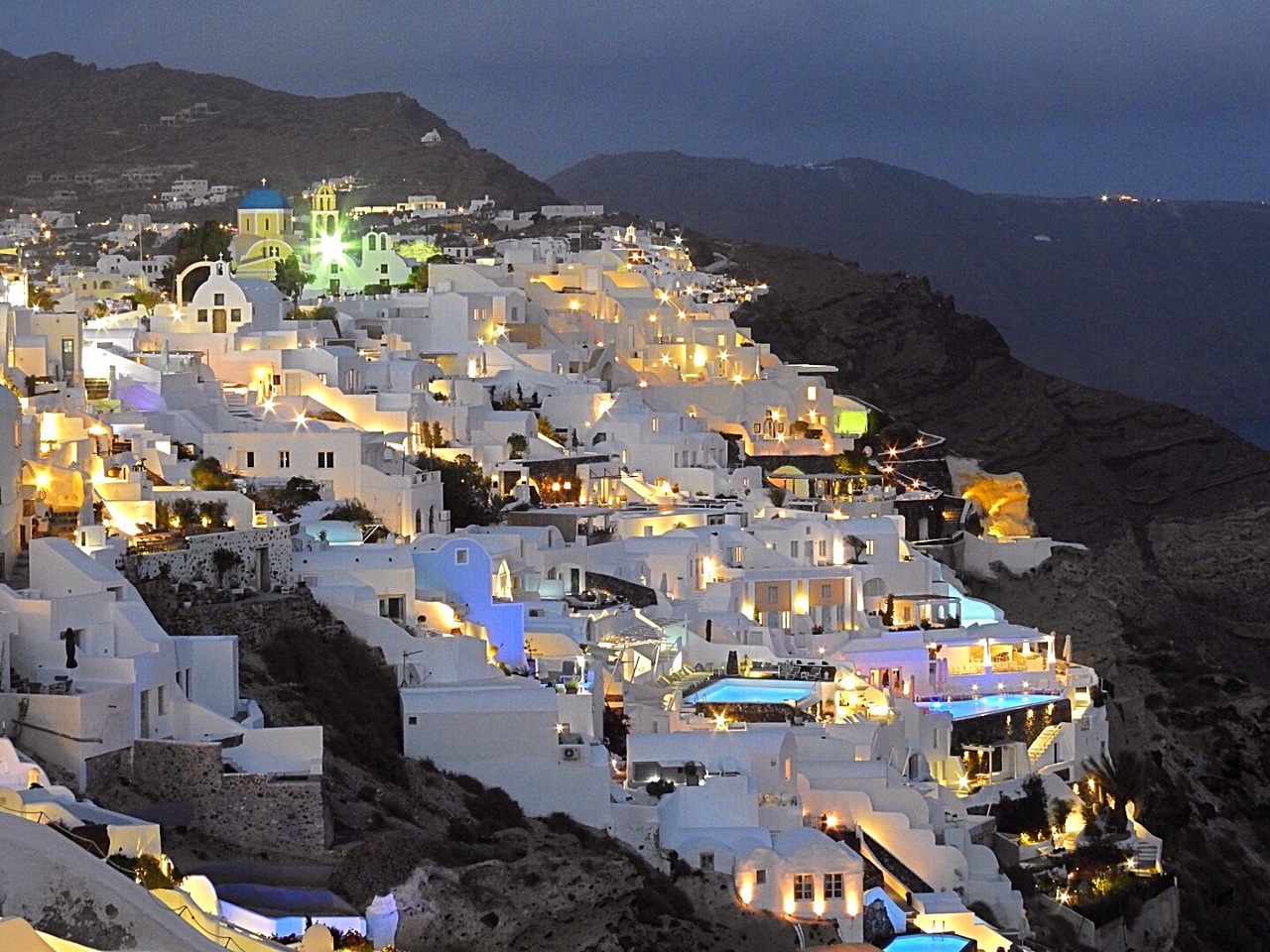 Santorini by Night