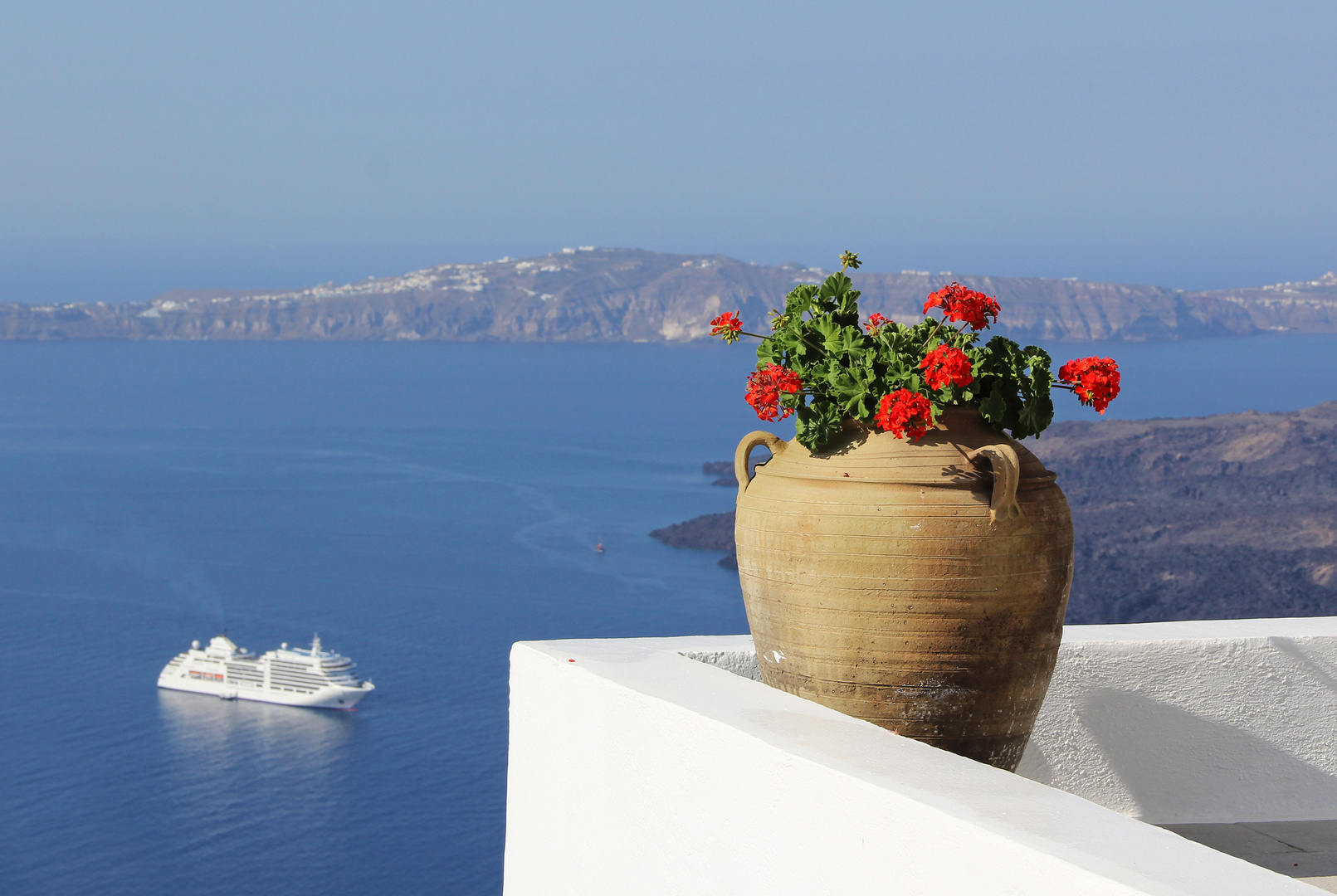 Santorini - Cruiseship View