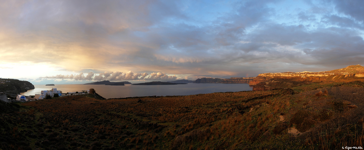 Santorini nach dem Regen