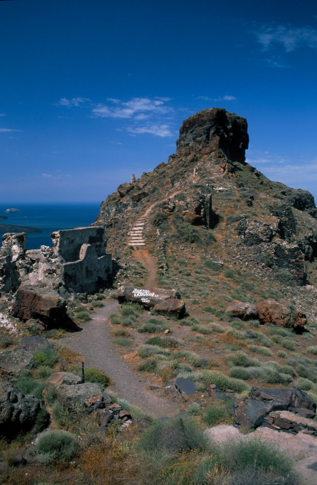 Santorini - Skaros Felsen