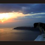 Santorini - Sonnenuntergang mit Hund ;-)