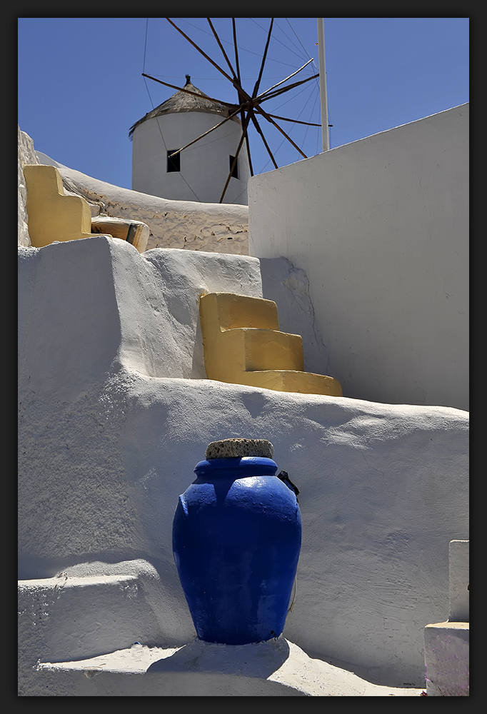 Santorinis Formen und Farben