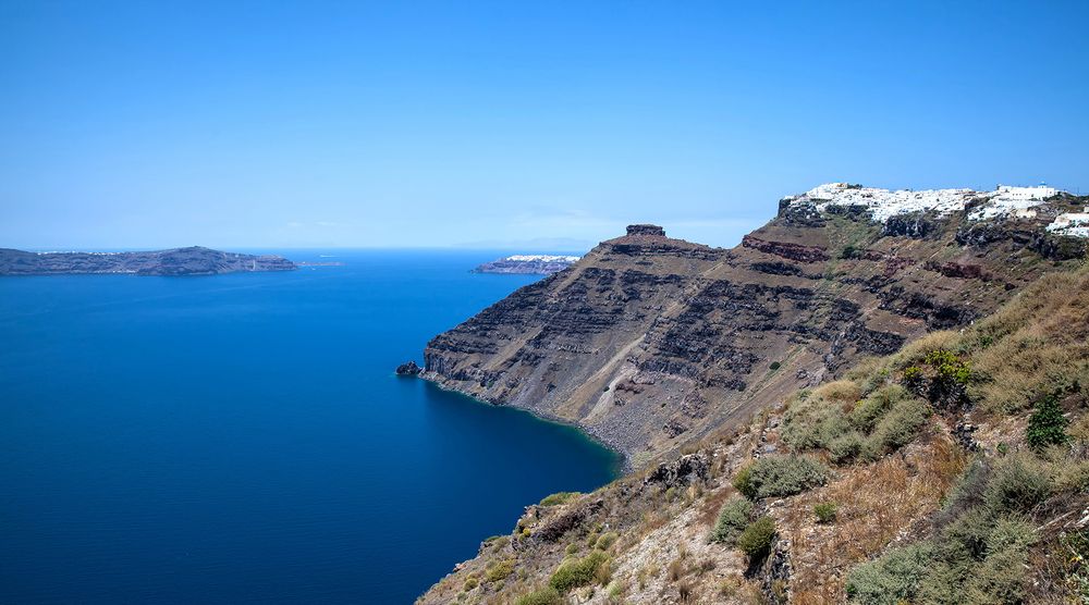 Santorins Steilküste