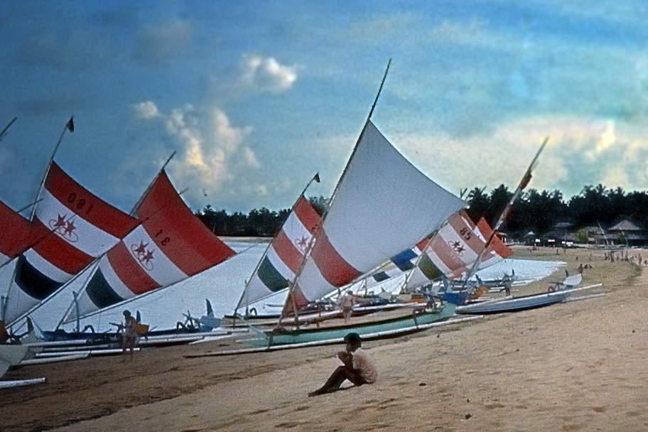 Sanur beach in 1978