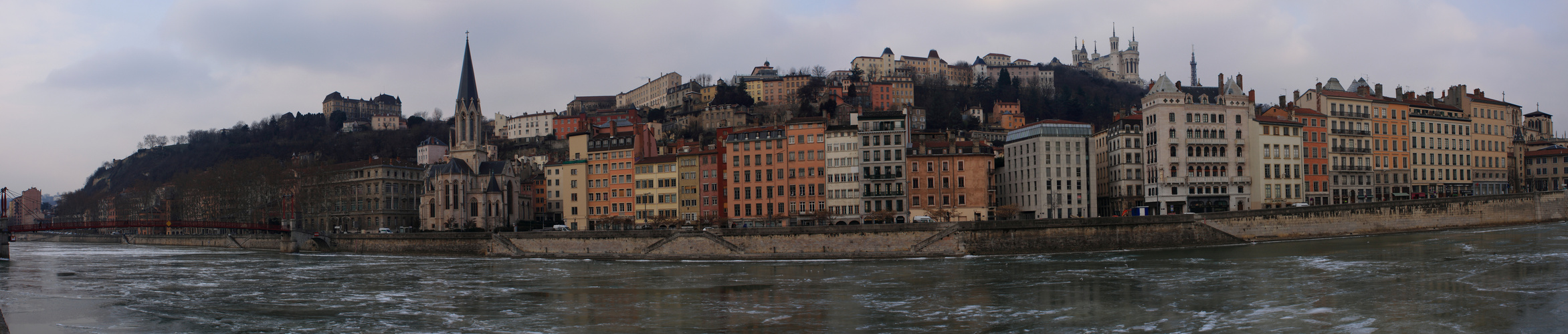 Saône gelée