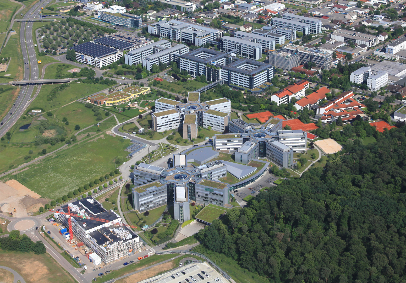 Sap Walldorf 18 Foto Bild Architektur Baustellen Luftbild Bilder Auf Fotocommunity