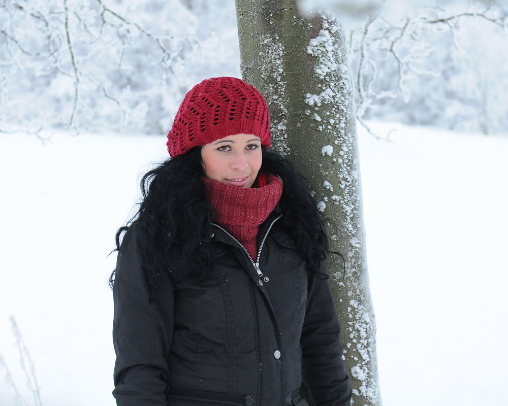 Sara im Schnee
