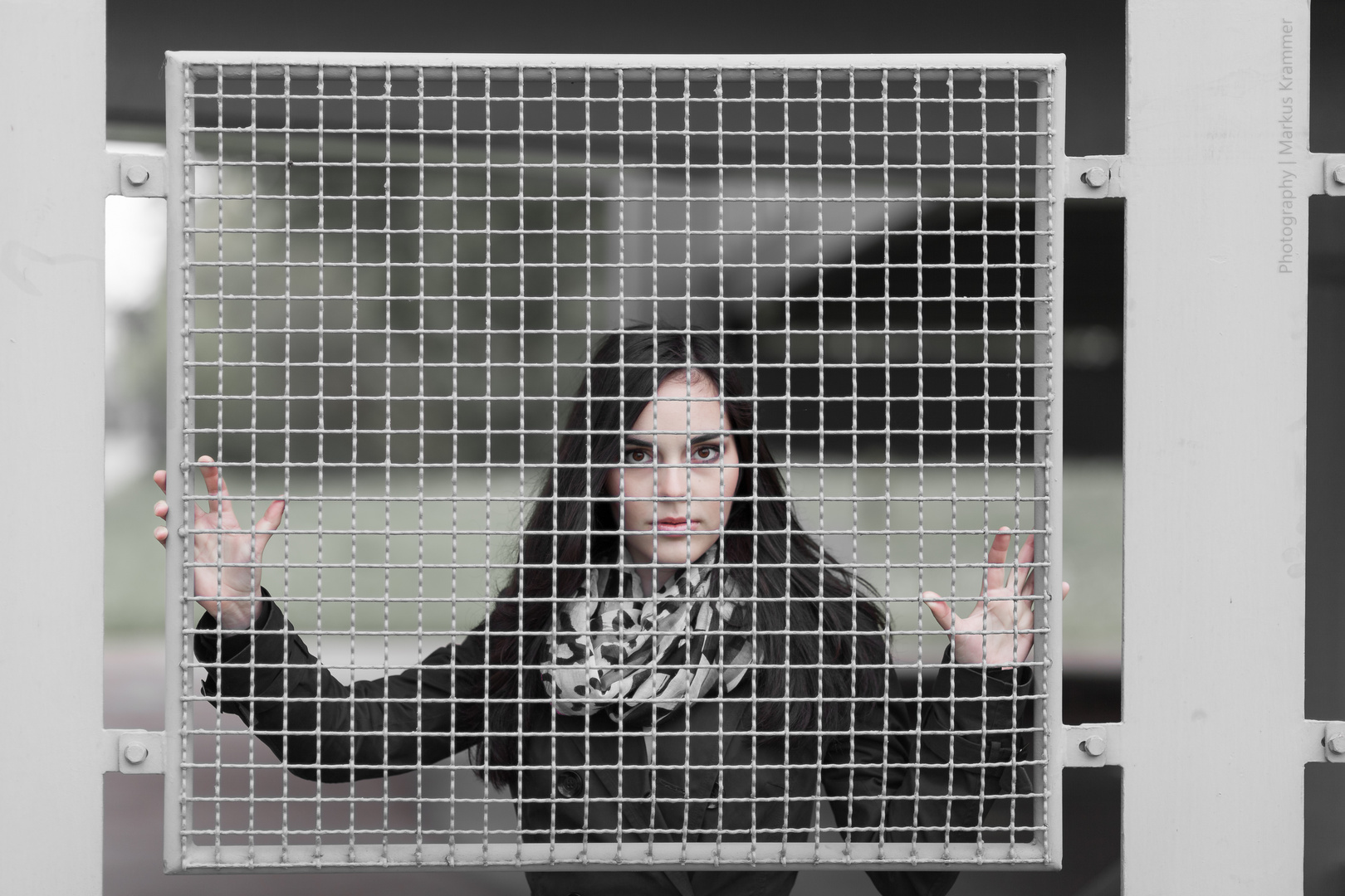Sarah hinter Gitter #2