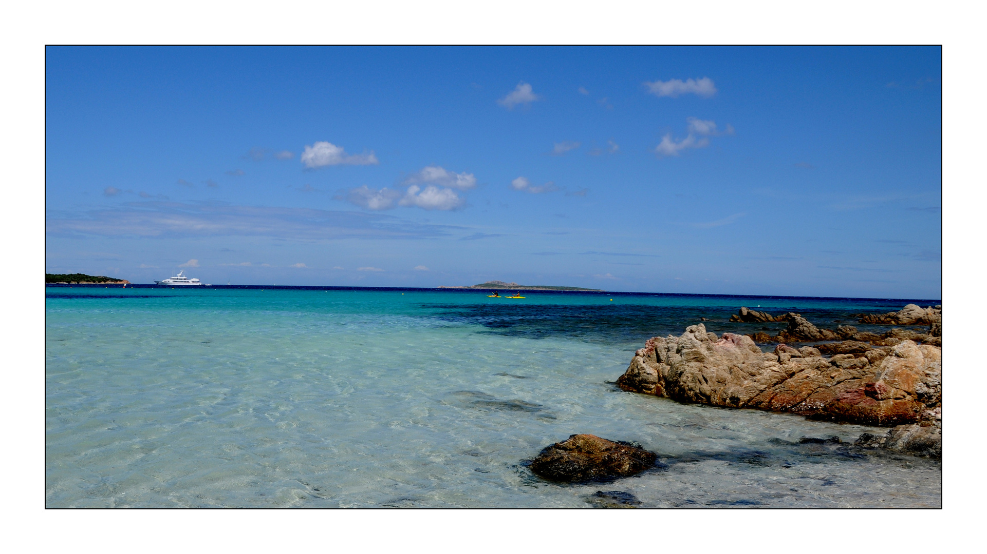 Sardinien mit Schiff