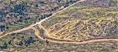 SARDISCHE GEOGLYPHEN-LUFTAUFNAHME BEI OLBIA