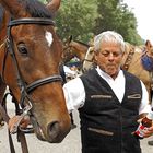 Sardischer Reiter mit seinem Pferd / il cavaliere sardo con il suo cavallo (3)