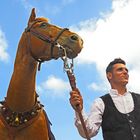 Sardischer Reiter und sein Pferd / il cavaliere sardo e il suo cavallo (2)