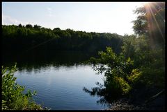 sarelle sous son soleil couchant