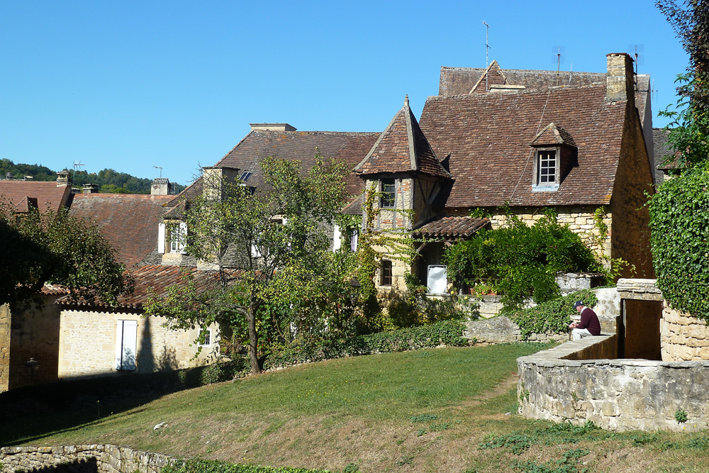 Sarlat - la Canéda - Wohnhäuser an der alten Stadtmauer