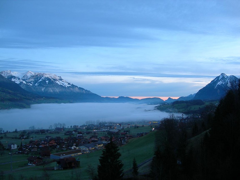 Sarnersee im Nebelmeer