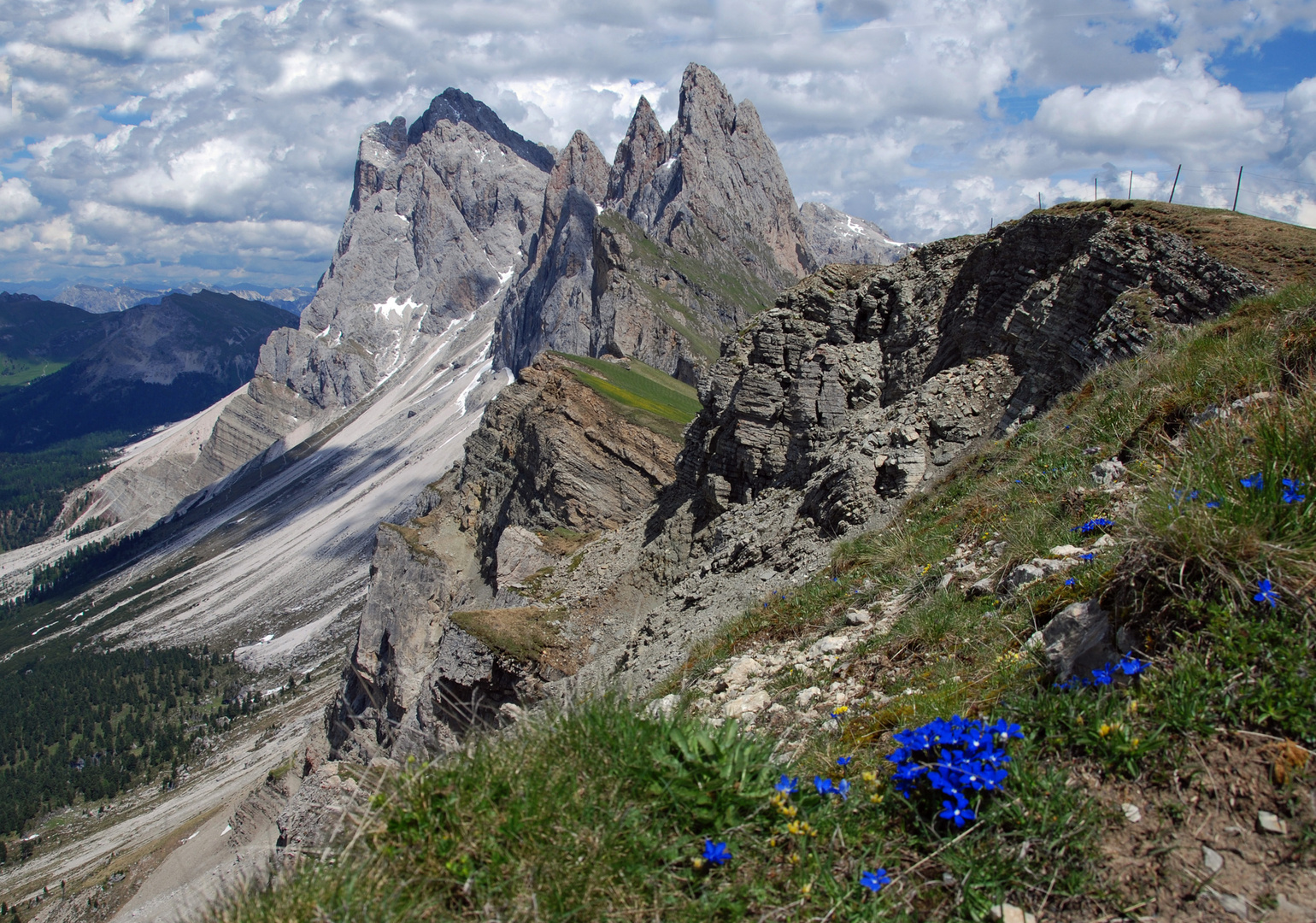 Sass Ragais and Grösse Fermeda from Seceda