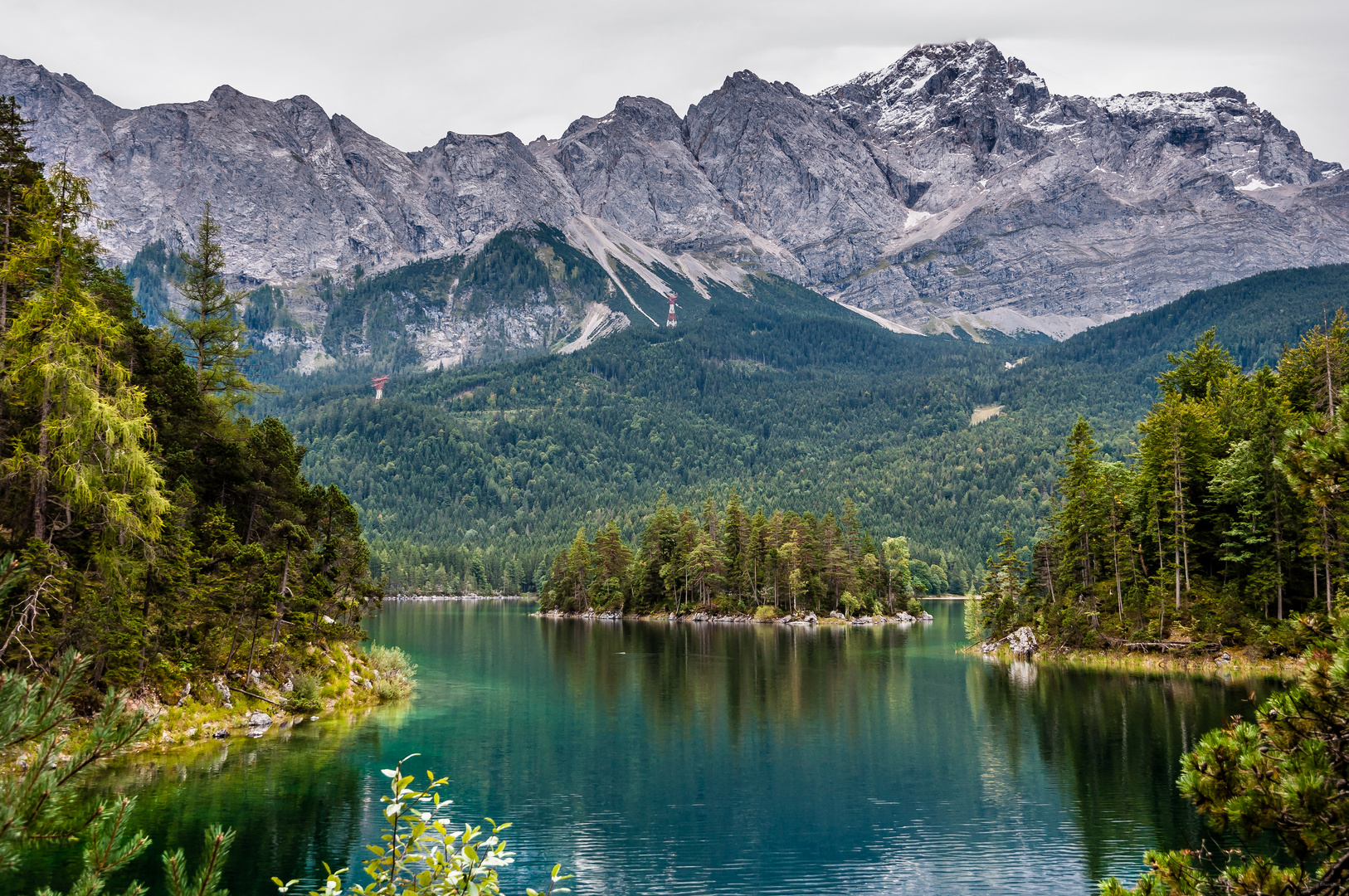 Sasseninsel vor Eibsee-Bucht-neu