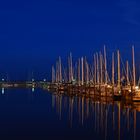 Sassnitz - Hafen bei Nacht
