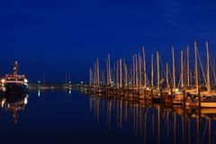 Sassnitz - Hafen bei Nacht