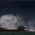 Sassnitzer Leuchtturm im Sturm