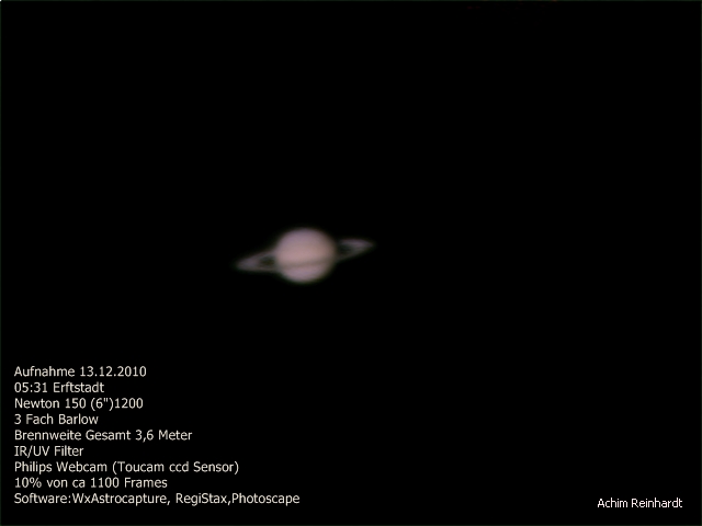 Saturn am 13.12.2010