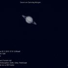 Saturn am Samstag Morgen