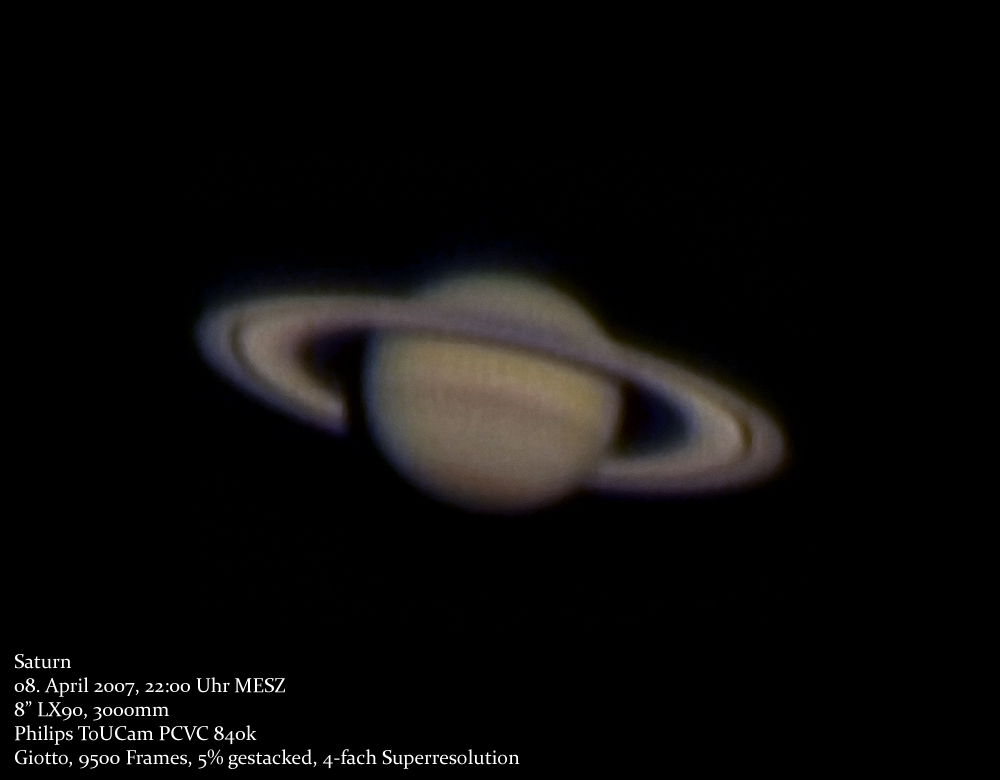 Saturn - heute abend
