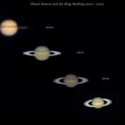 Saturn und die Ring Stellung 2010 bis 2013